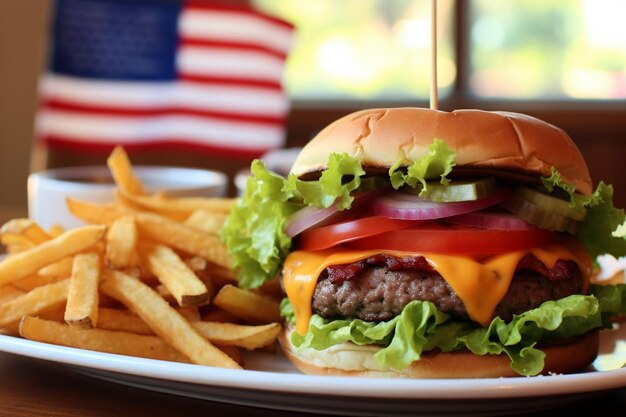 Le bonheur du cheeseburger américain