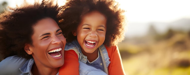 Le bonheur rayonne quand les parents et les enfants passent du temps ensemble