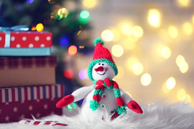 Bonhomme de neige mignon à Noël