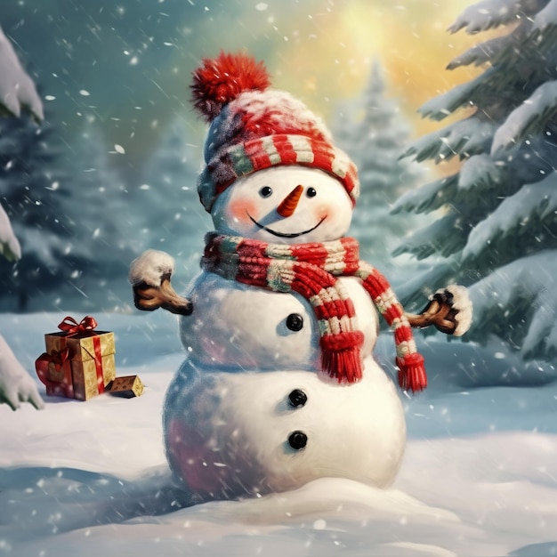 bonhomme de neige de Noël