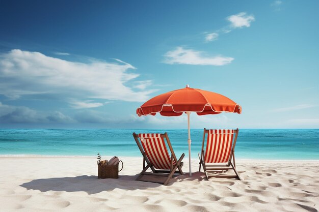 Bonjour été sur la plage arrière-plan réaliste