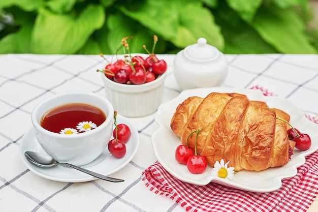 Bonjour petit déjeuner et pique-nique d'été