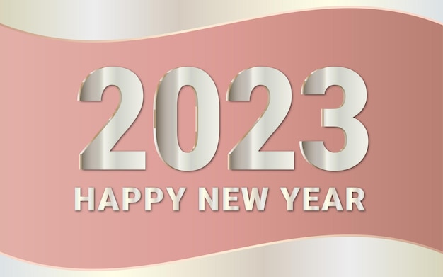 bonne année 2023 conception de typographie de texte