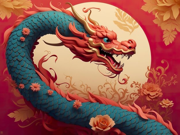 Bonne année chinoise, année du dragon.