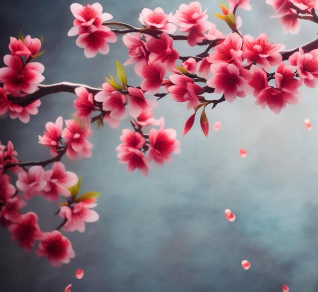 Photo bonne année chinoise année du signe du zodiaque du dragon accroché belle lanterne et des fleurs sur rouge