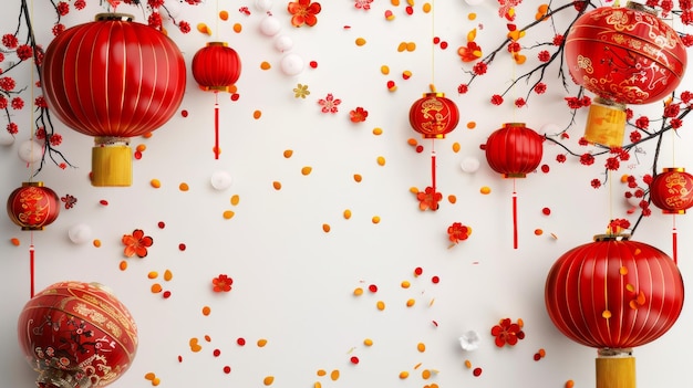 Photo bonne année chinoise isolée sur fond blanc