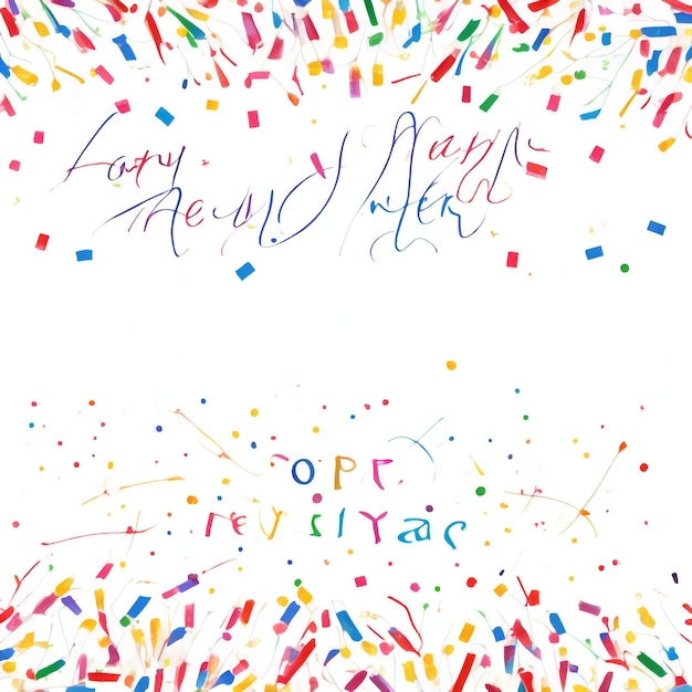 Bonne année feux d'artifice confetti images de fond collections de beaux papiers peints ai générés