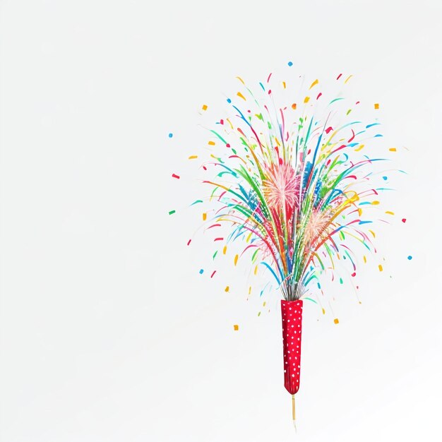 Bonne année feux d'artifice confetti images de fond collections de beaux papiers peints ai générés