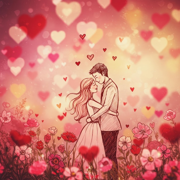 Bonne carte de la Saint-Valentin