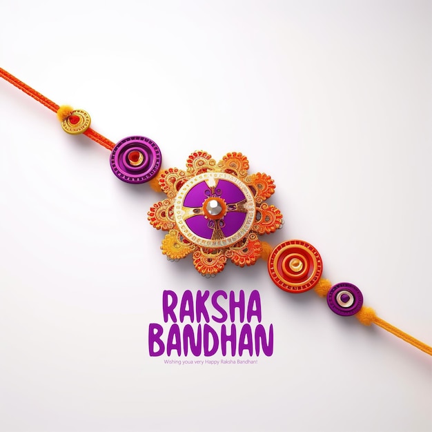 Photo bonne célébration du festival indien de raksha bandhan ai généré