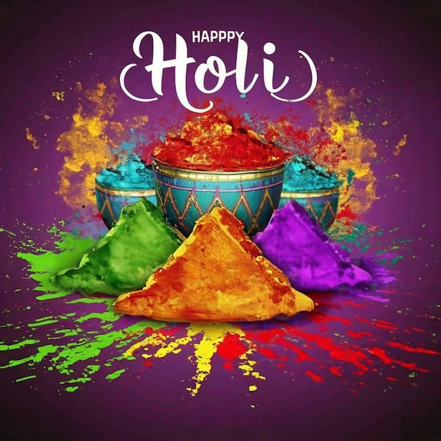 Bonne fête de Holi Holi image de fond