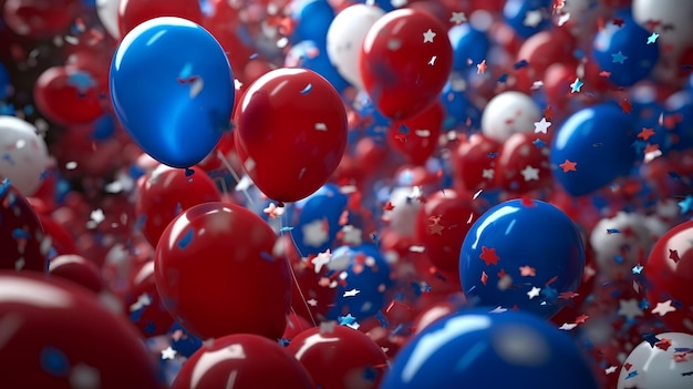 Bonne fête de l'indépendance de l'Amérique Drapeau et célébration