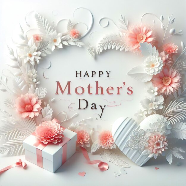 Bonne fête des mères Design d'arrière-plan Cartes de vœux de la journée des mères avec typographie