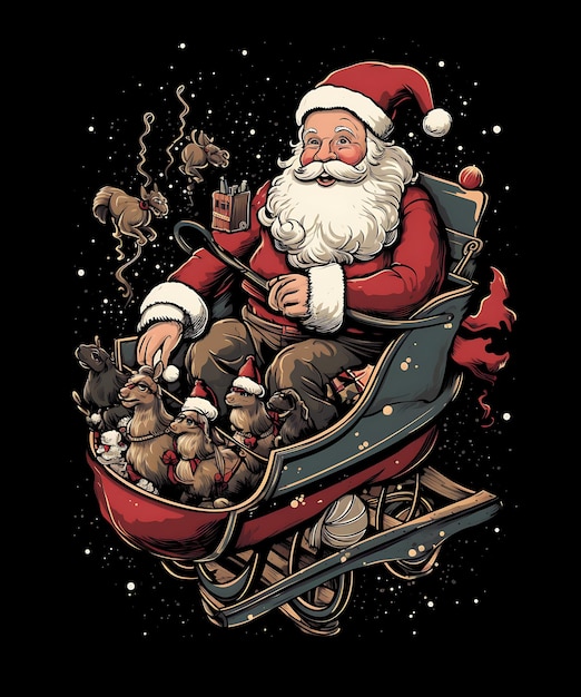 Photo bonne fête de noël sur le t-shirt