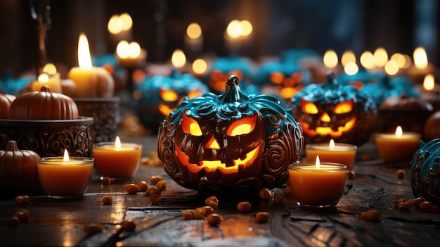 Bonne Halloween bannière unique pour Halloween AI générée