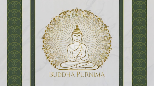 Bonne journée de Bouddha Purnima VesakFestival bouddhiste