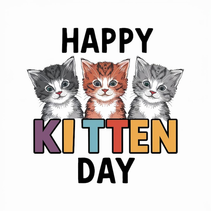 Photo bonne journée du chaton.