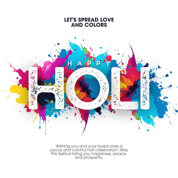 Bonne journée d'Holi sur Instagram Post 1