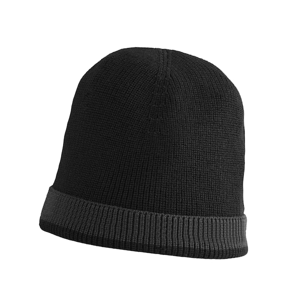 Bonnet d'hiver en laine noire