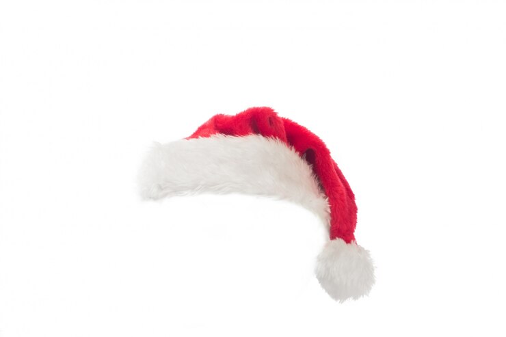 Photo bonnet de noel rouge et blanc