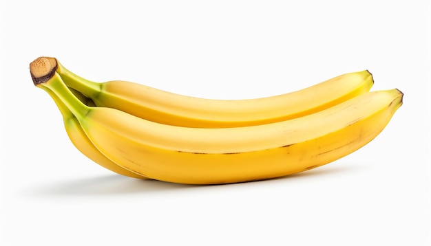 Bonneur dorée Banane fraîche isolée sur blanc