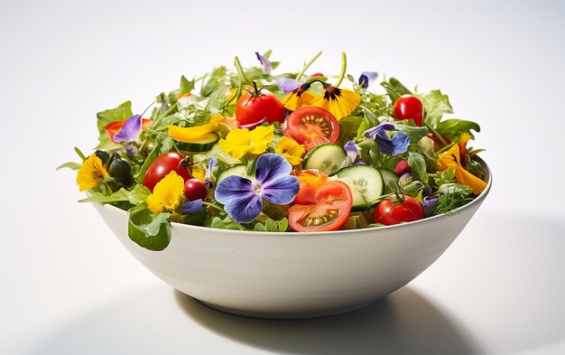 Bonté nourrissante Gros plan d'une salade de fruits arc-en-ciel fraîchement préparée