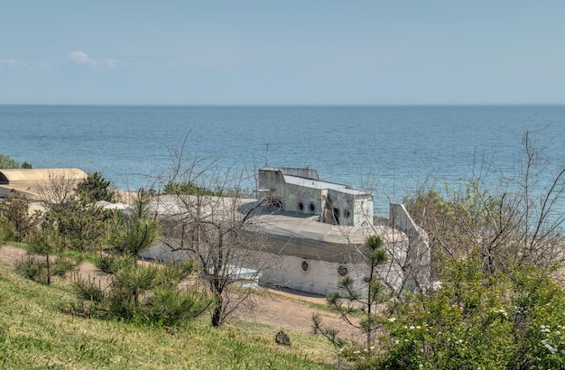 Bord de mer ou parc Primorsky à Tchernomorsk Ukraine