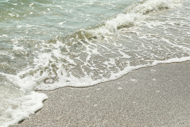 Bord de mer avec petite vague