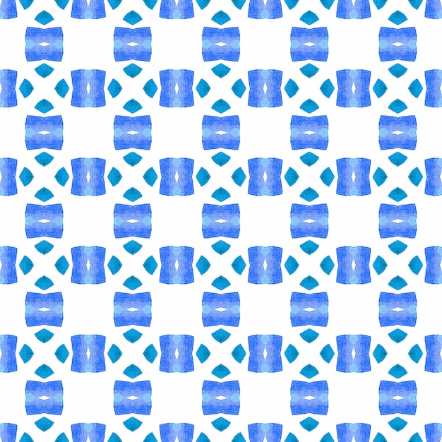 Bordure à l'aquarelle peinte à la main bleue