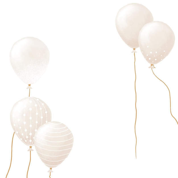 Bordure de ballon de luxe en couleur dorée