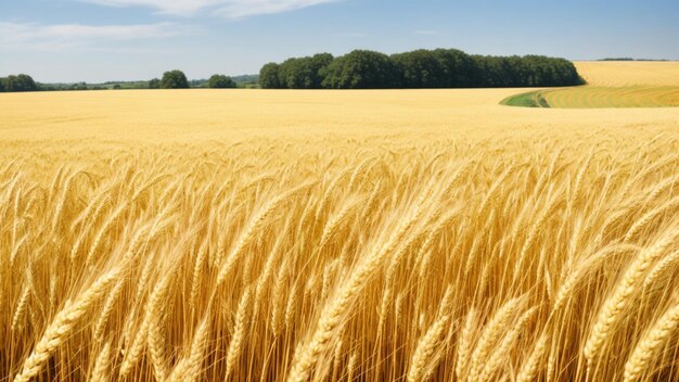 une bordure de champ de blé