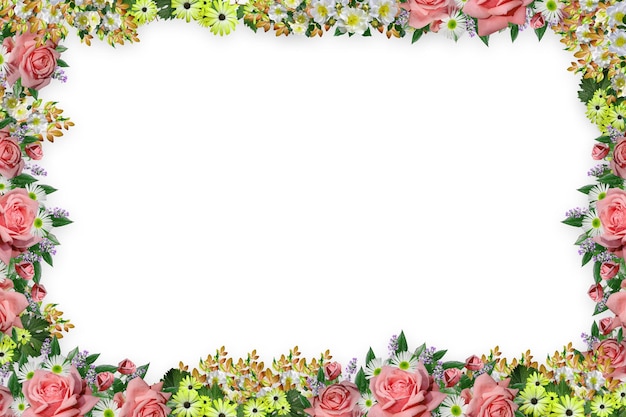 Bordure De Fleurs Fond De Cadre Fond De Fleur Fond De Cadre Floral