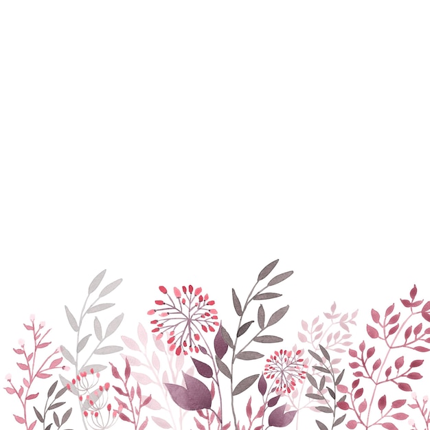 Une bordure florale colorée avec une place pour le texte