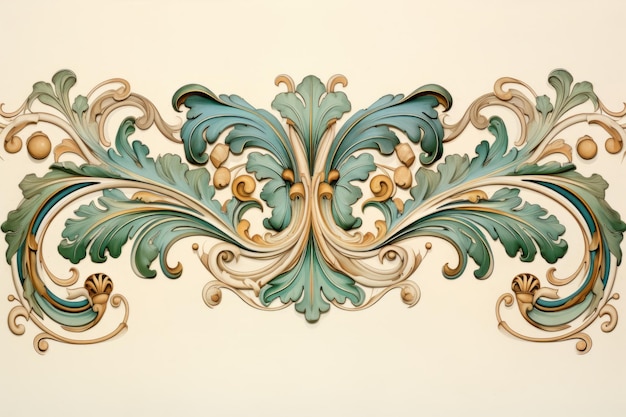 Une bordure de papier peint Art Nouveau au toucher fascinant pour une décoration exquise