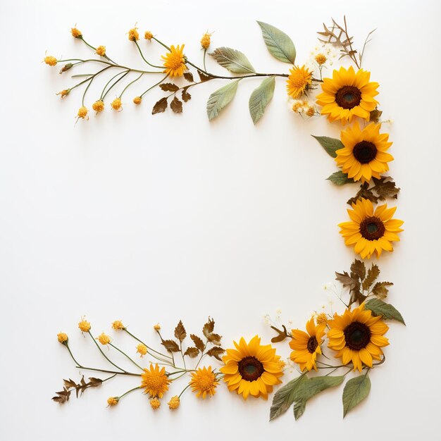 Bordure tournesol pour un design moderne et stylé