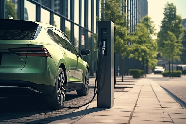 borne de recharge pour voiture électrique énergie verte