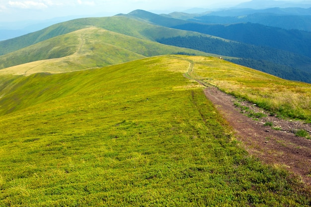 Borzhava - vue sur les montagnes des Carpates, Ukraine