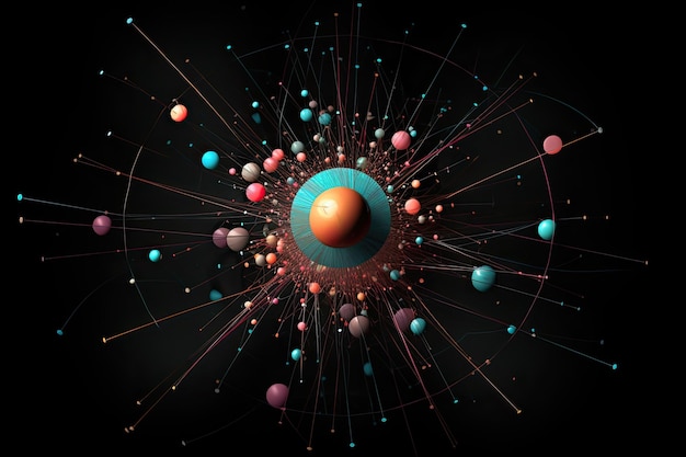 Boson de Higgs isolé sur fond noir