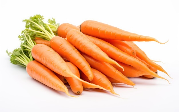 Botte de carottes isolé sur fond blanc