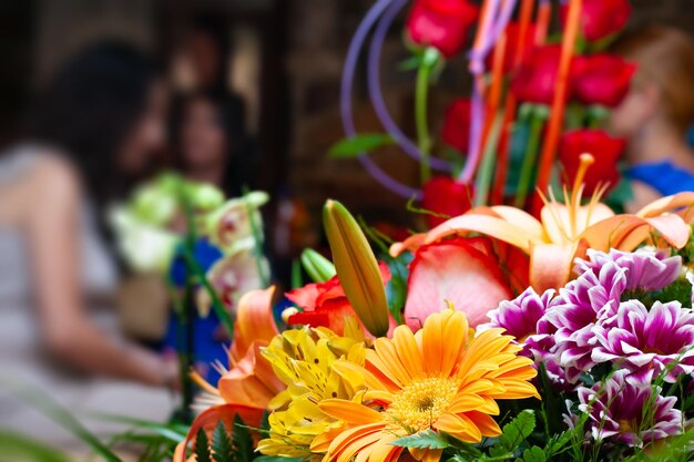 Photo une botte de fleurs