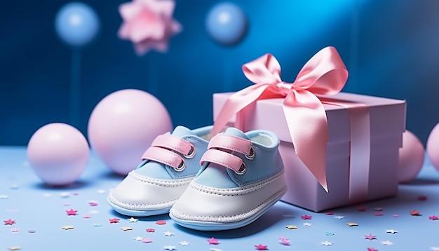 Des bottes de bébé nouveau-né, un cadeau d'amour généré par l'IA