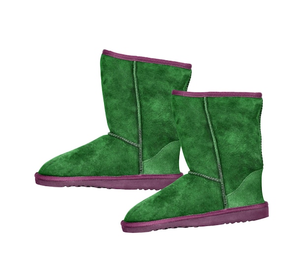 Bottes chaudes en laine moelleuse