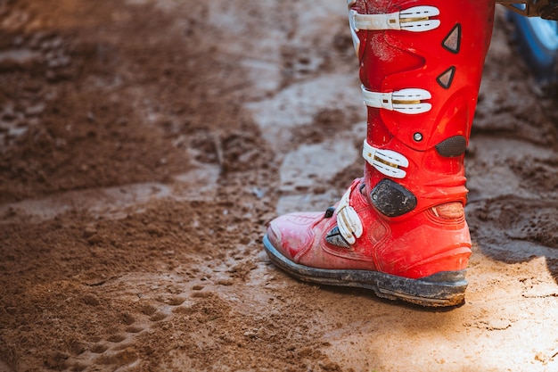 bottes de coureur de moto