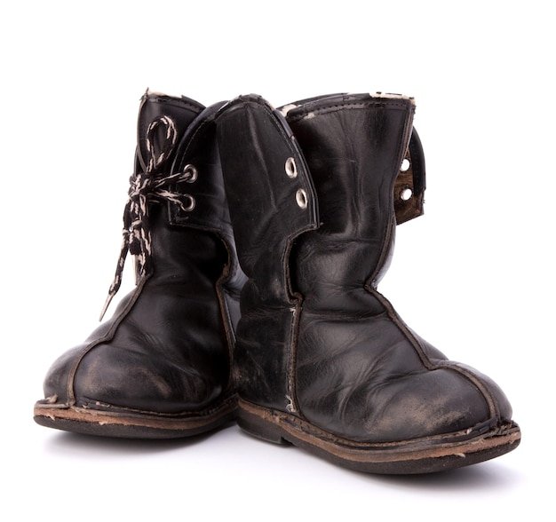 Bottes d'enfant minables vintage