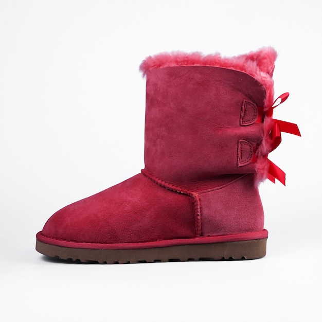 Bottes rouges pour l'hiver