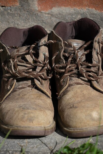 Bottes de travail anciennes