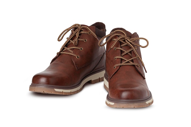 Bottines en cuir marron Bottines homme marron