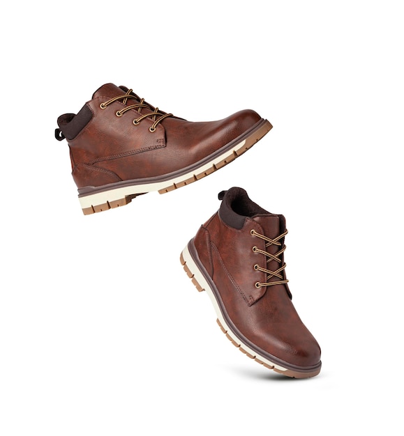 Bottines en cuir marron Bottines homme marron