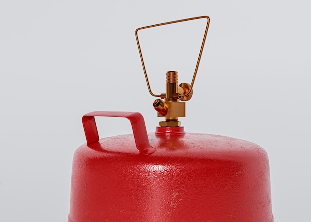 Bouchent la bouteille de gaz 3d