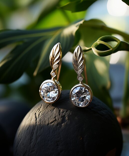 Boucles d'oreilles luxueuses exquises